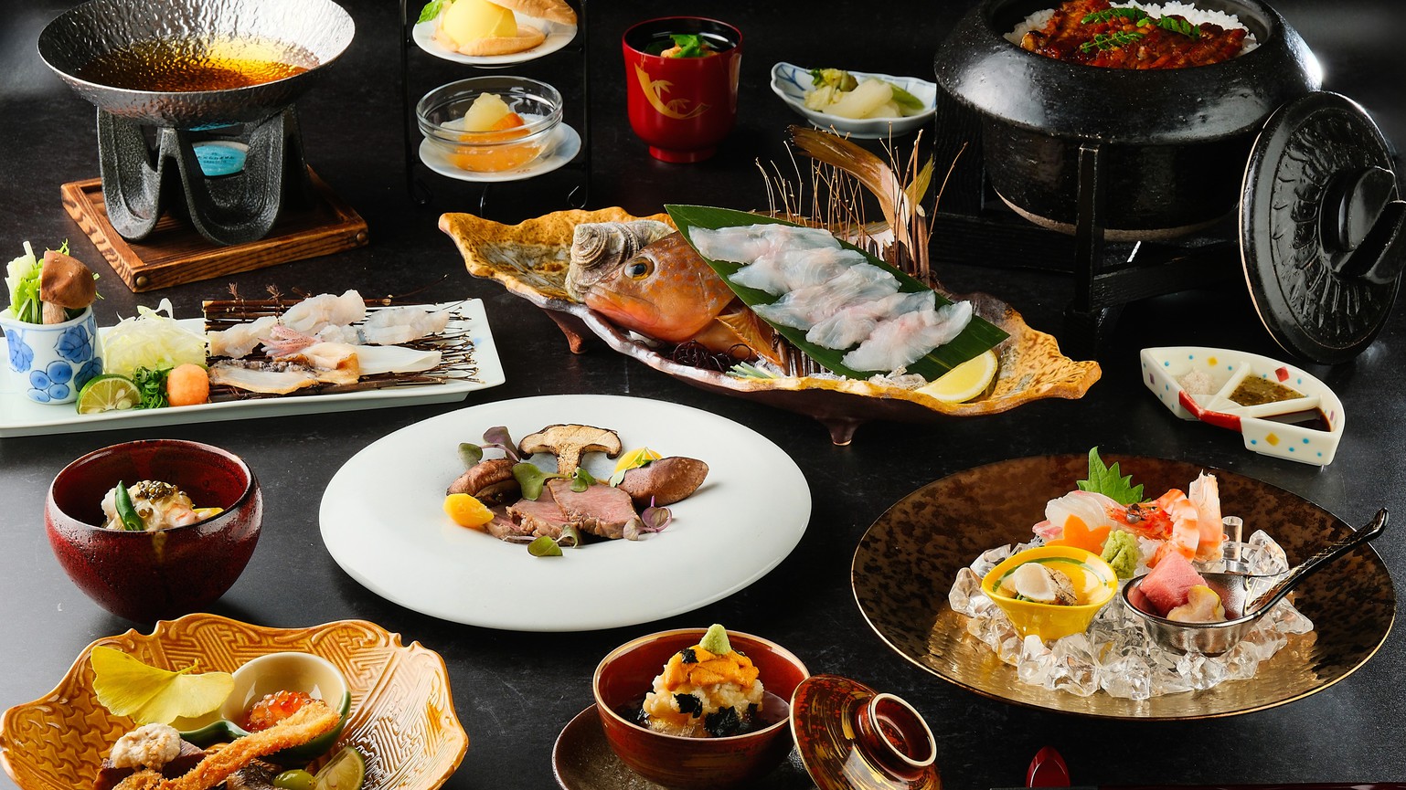 【最上級会席−匠−】＜瀬戸内旬魚の姿盛り×広島牛＞旬の瀬戸内食材を“個室”で愉しむ