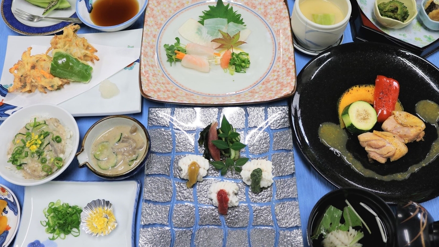 *【夏会席】八幡浜の旬味がぎっしり詰まった期間限定の夏会席料理をご賞味下さい。