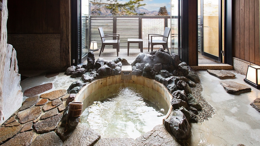 【古民家風】〜雪の下（YUKINOSHITA)〜客室半露天風呂