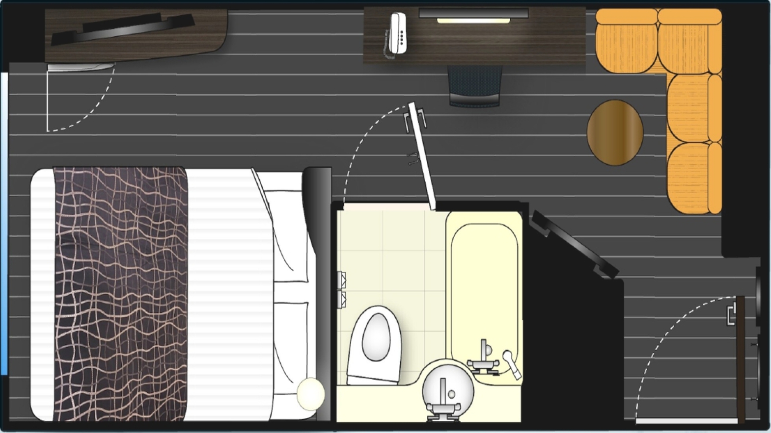 コーナーダブルルーム(ソファ)