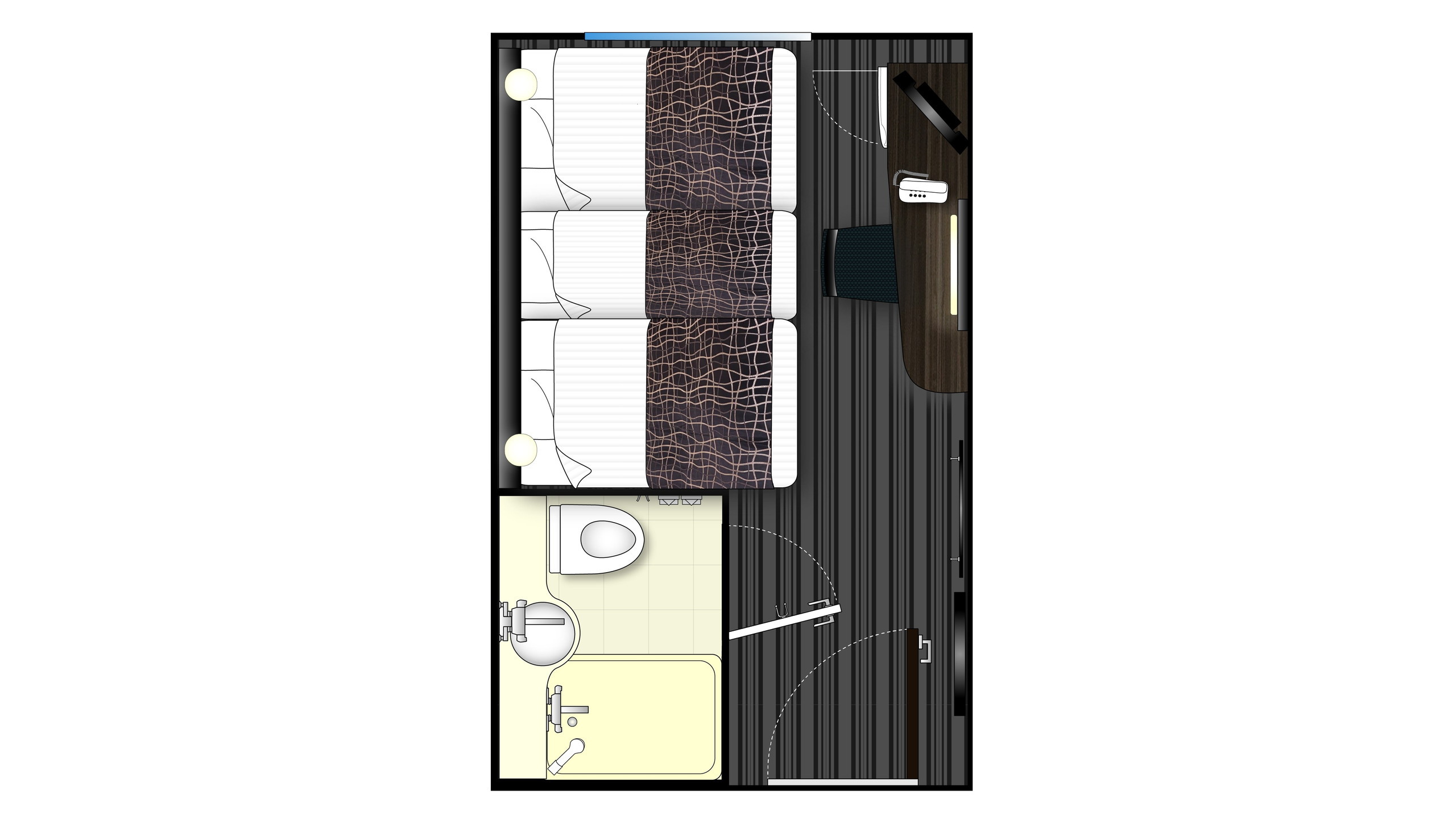 スタッキングトリプルルーム