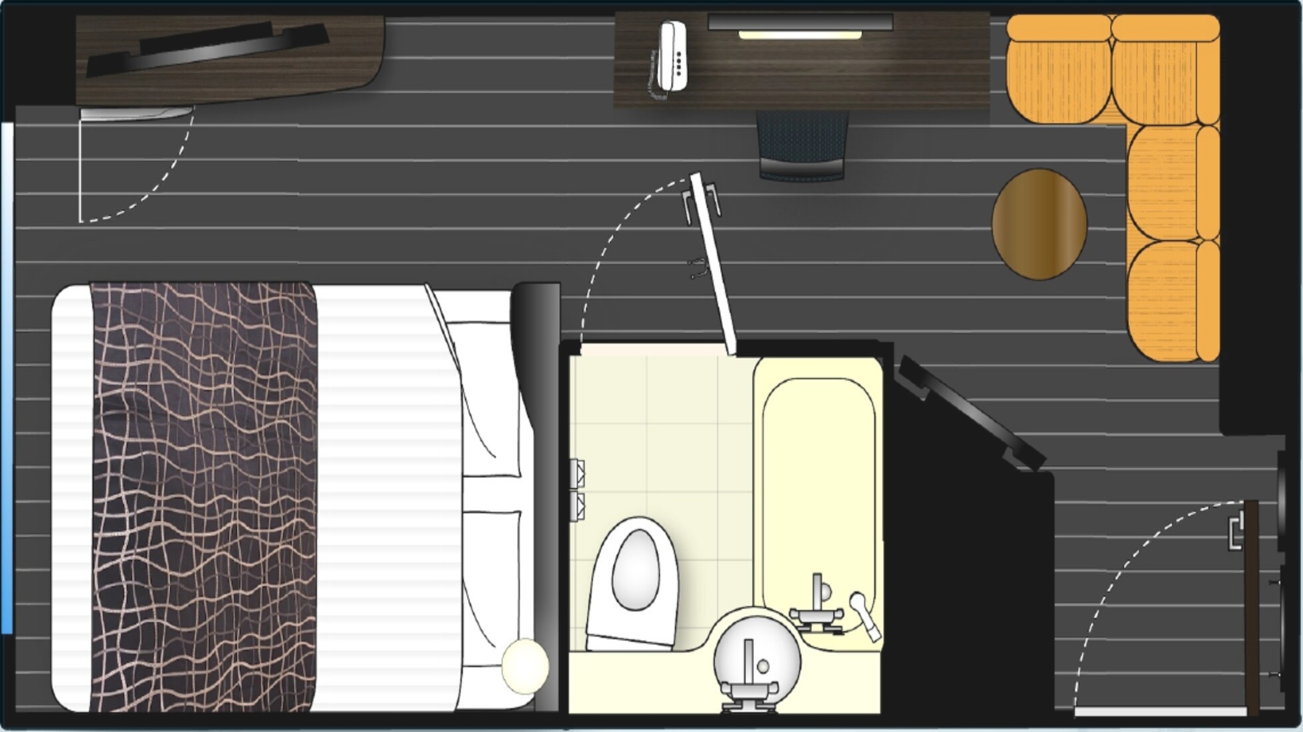 コーナーダブルルーム（ソファ）