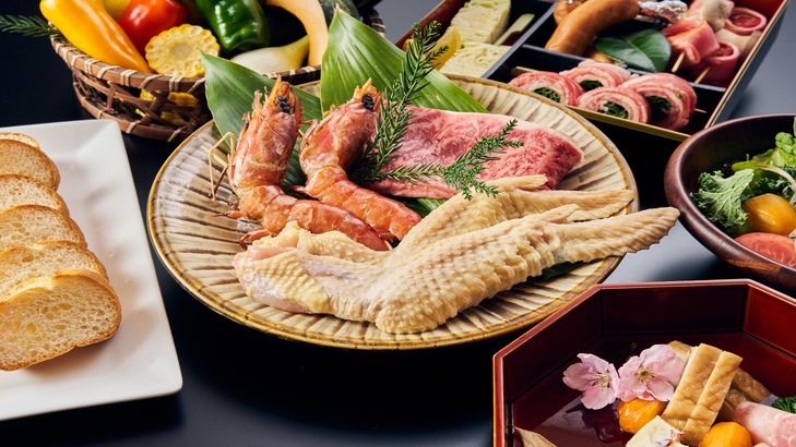 HANARE(離れ)個室で寛ぐBBQ！源泉かけ流しの温泉をゆっくり楽しむ“オールインクルーシブ”
