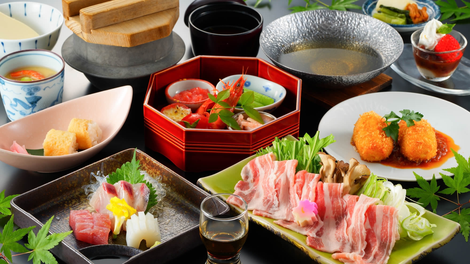 さつき別荘38年の感謝を込めて最後のSALE！熊本県産火の本豚しゃぶしゃぶと特製蟹クリームコロッケ