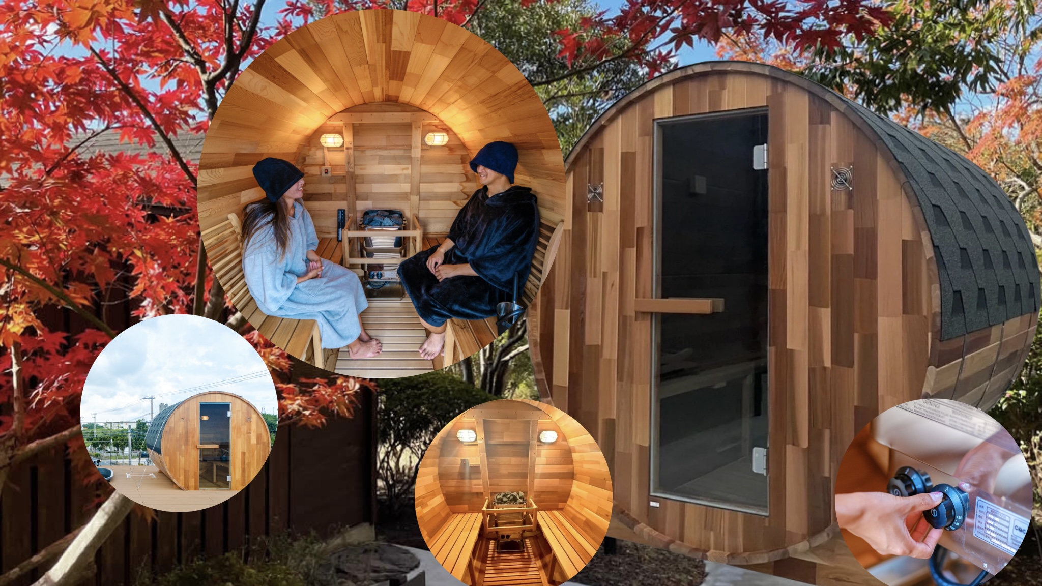 女湯大浴場露天風呂エリアにバレルサウナ設置予定