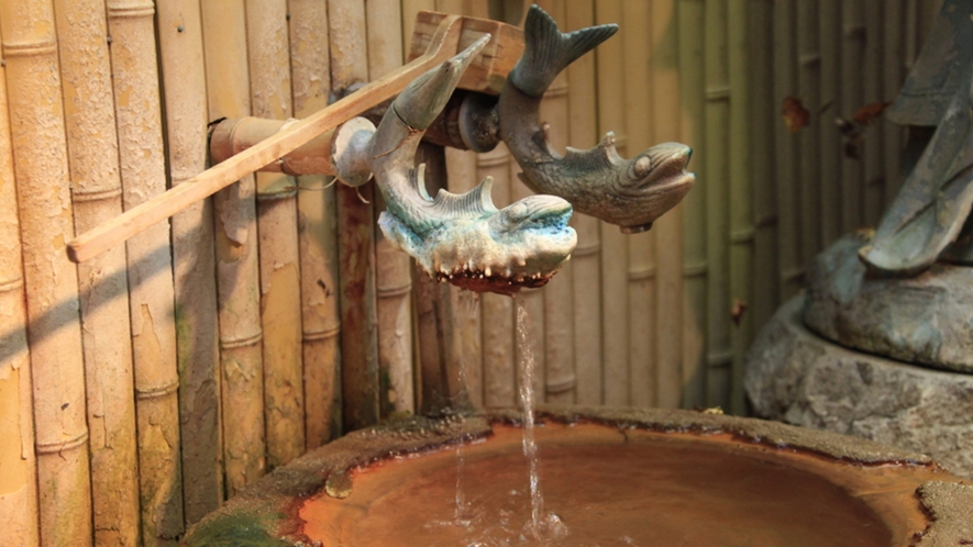 【飲泉】洞窟風呂自家源泉の飲泉