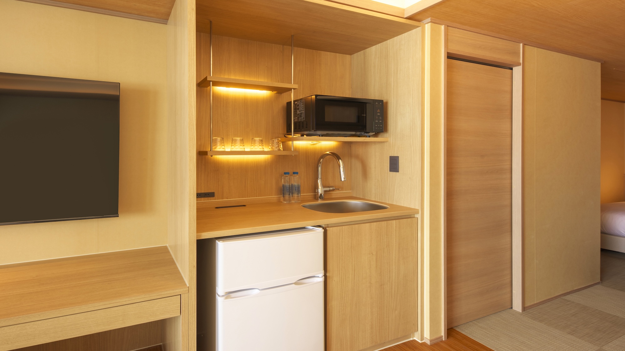 露天風呂付きデラックス、エグゼクティブ、スイートルームの客室備品