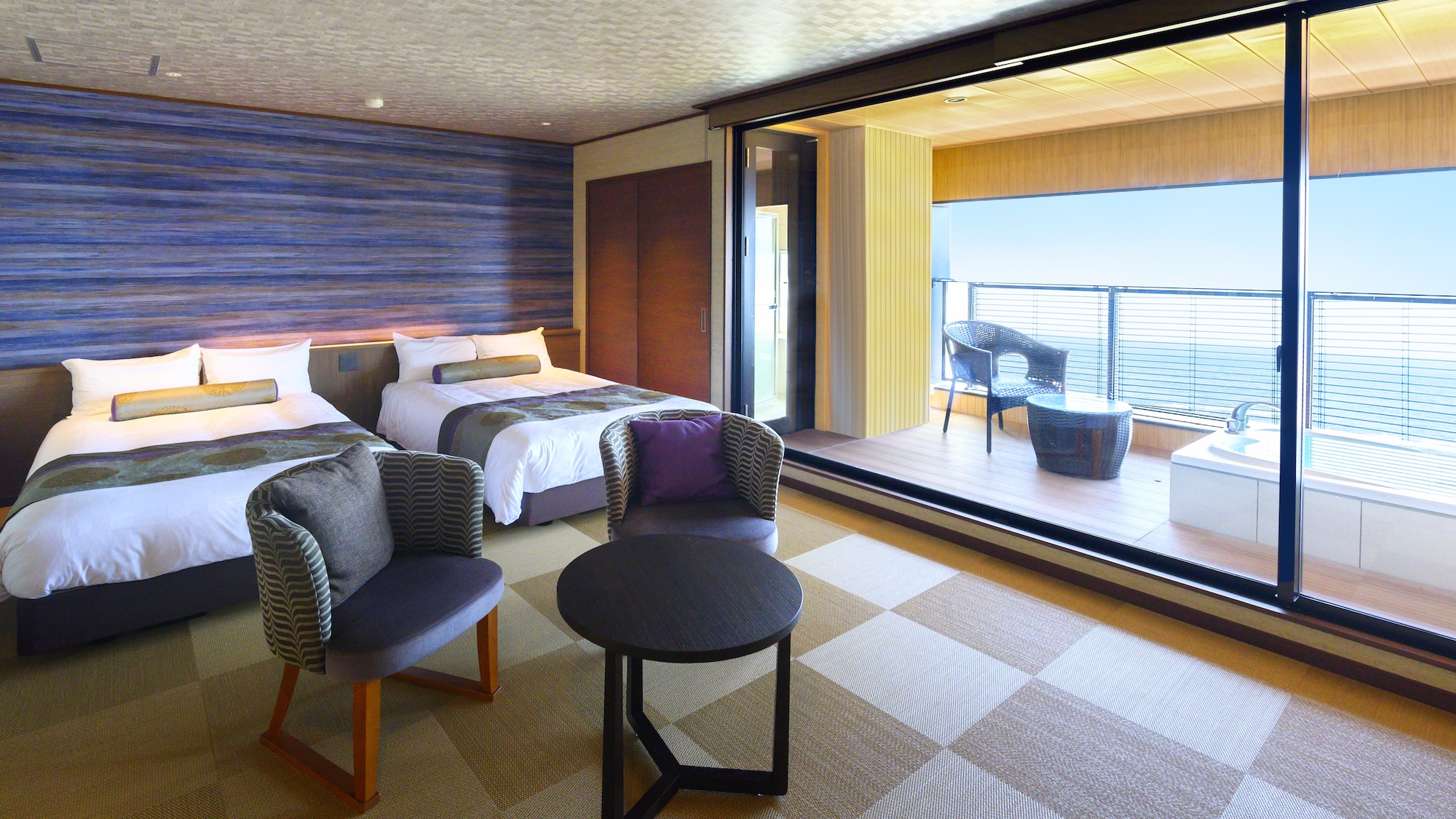 【波瑠加〜Haruka〜】43平米オーシャンビューの露天付客室