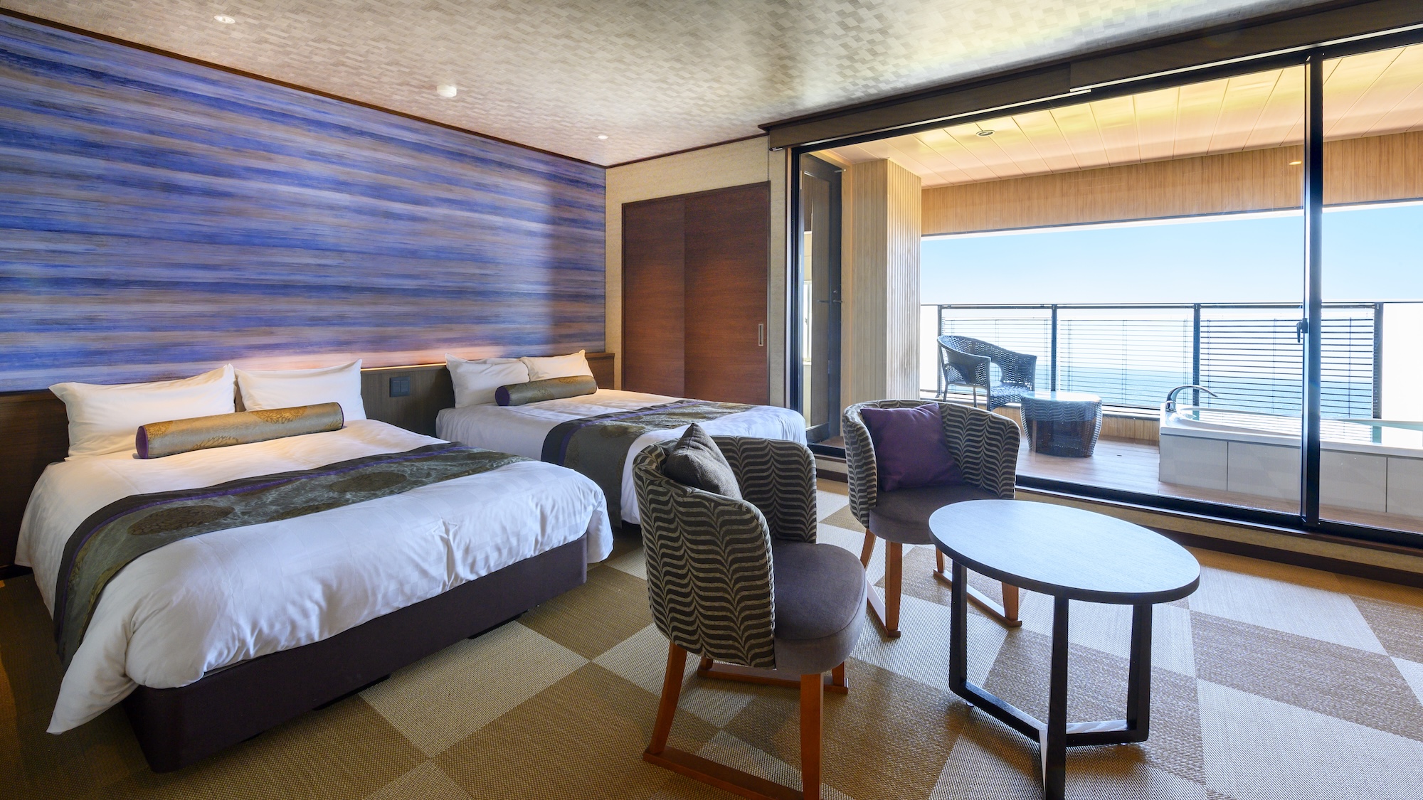 【波瑠加〜Haruka〜】43平米オーシャンビューの露天付客室