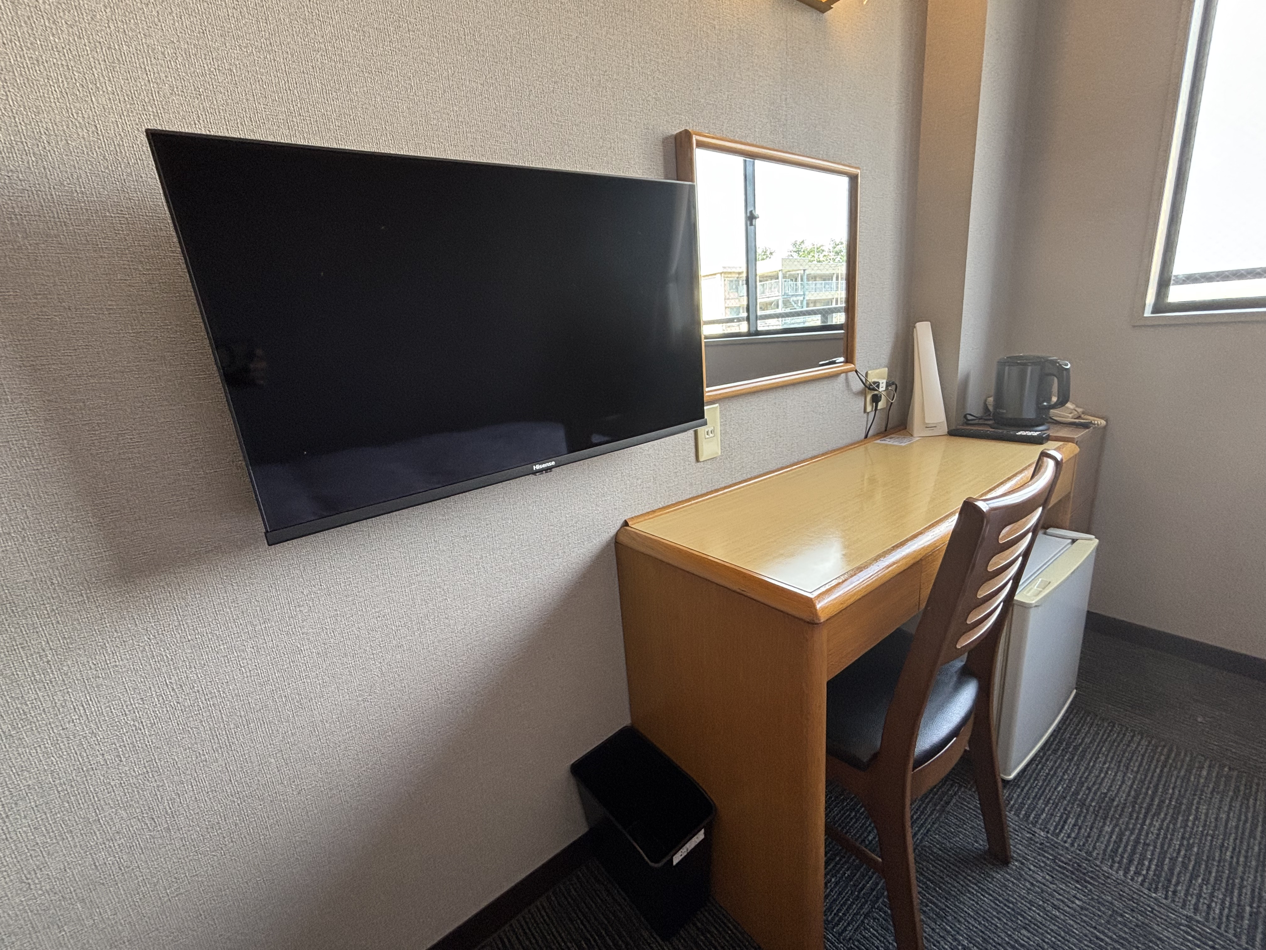 備え付けテレビ