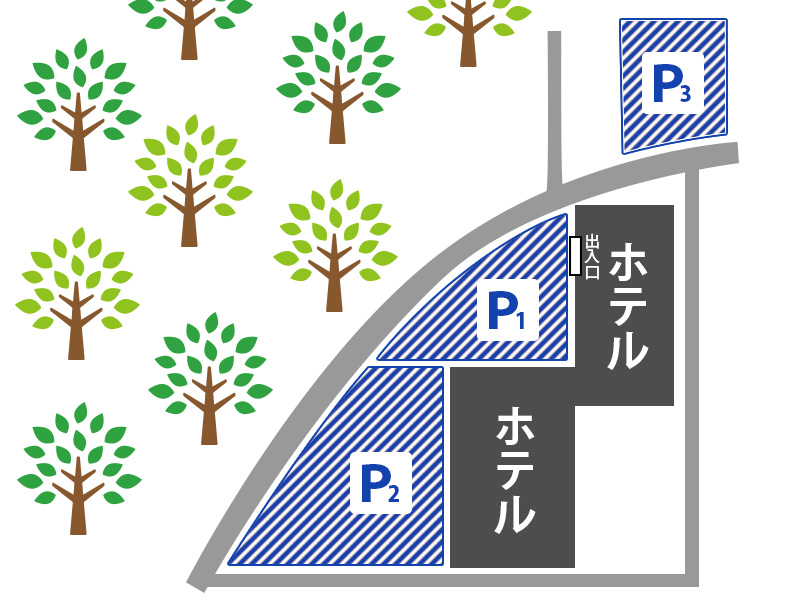 駐車場の位置（見取図）