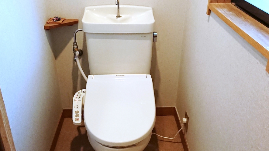 *【客室設備】お手洗い／全室、洗浄機付トイレとなります。