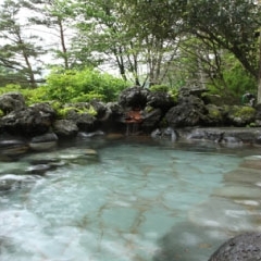 ■ Private open-air bath