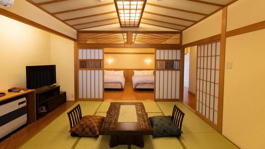 【客室一例】特別室…和室とベッドルームを備えた、広々贅沢な空間です。