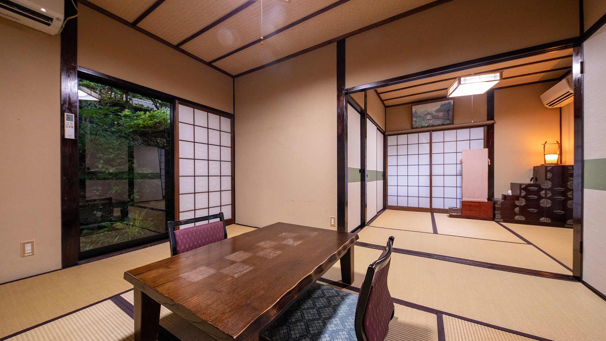 【あげは】離れ客室_和室６畳＋４畳半　季節の移ろいを感じる、二間続きの風雅な和の空間