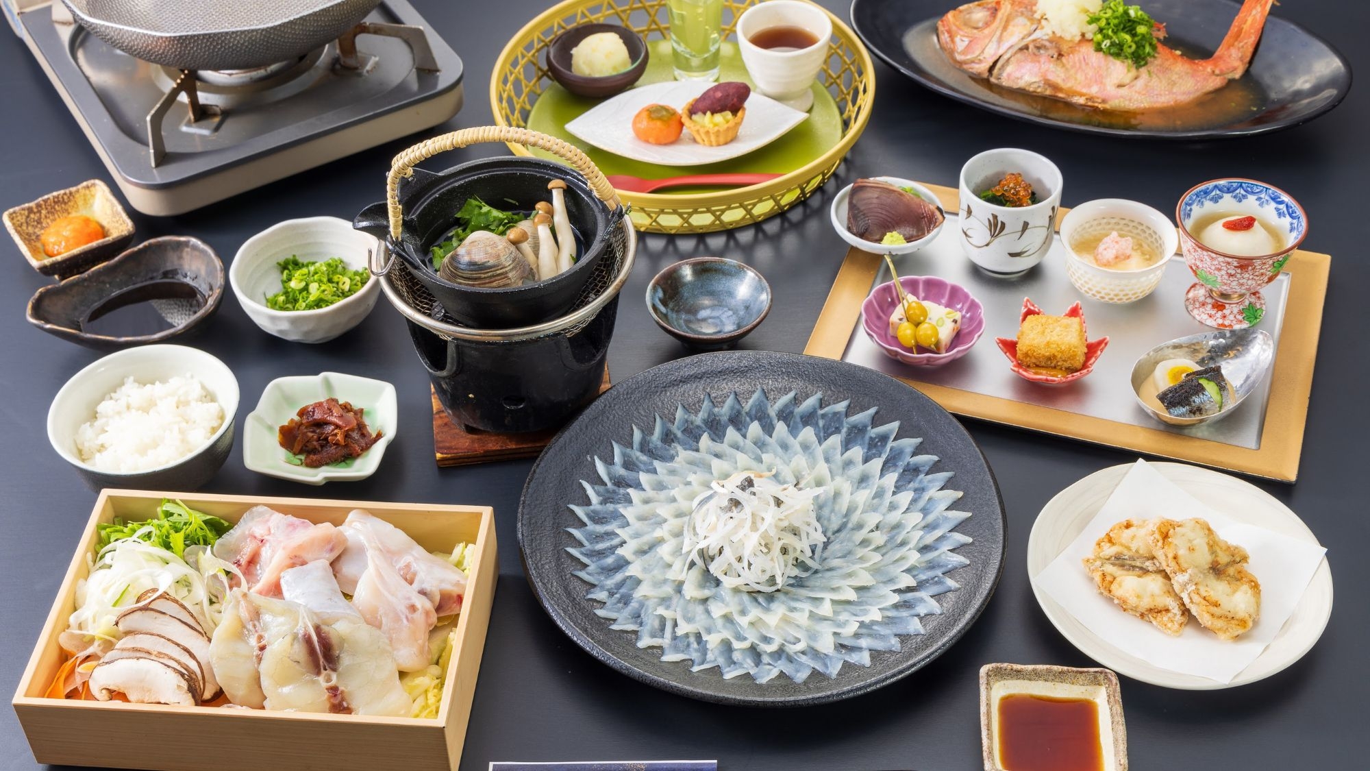 【季節限定】 下関酒井商店直送！ふぐ鍋・刺し・唐揚げのふぐ三昧 1泊2食付プラン