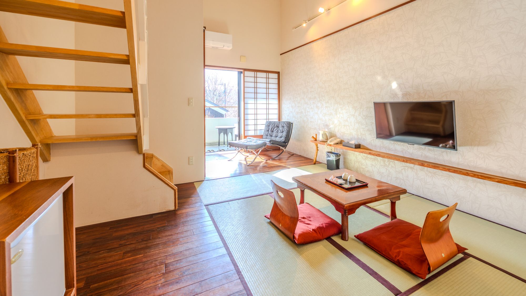 【別邸】露天風呂・ロフト付ツイン和室（一例）