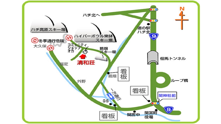 *【周辺地図】当館周辺のエリアマップです。