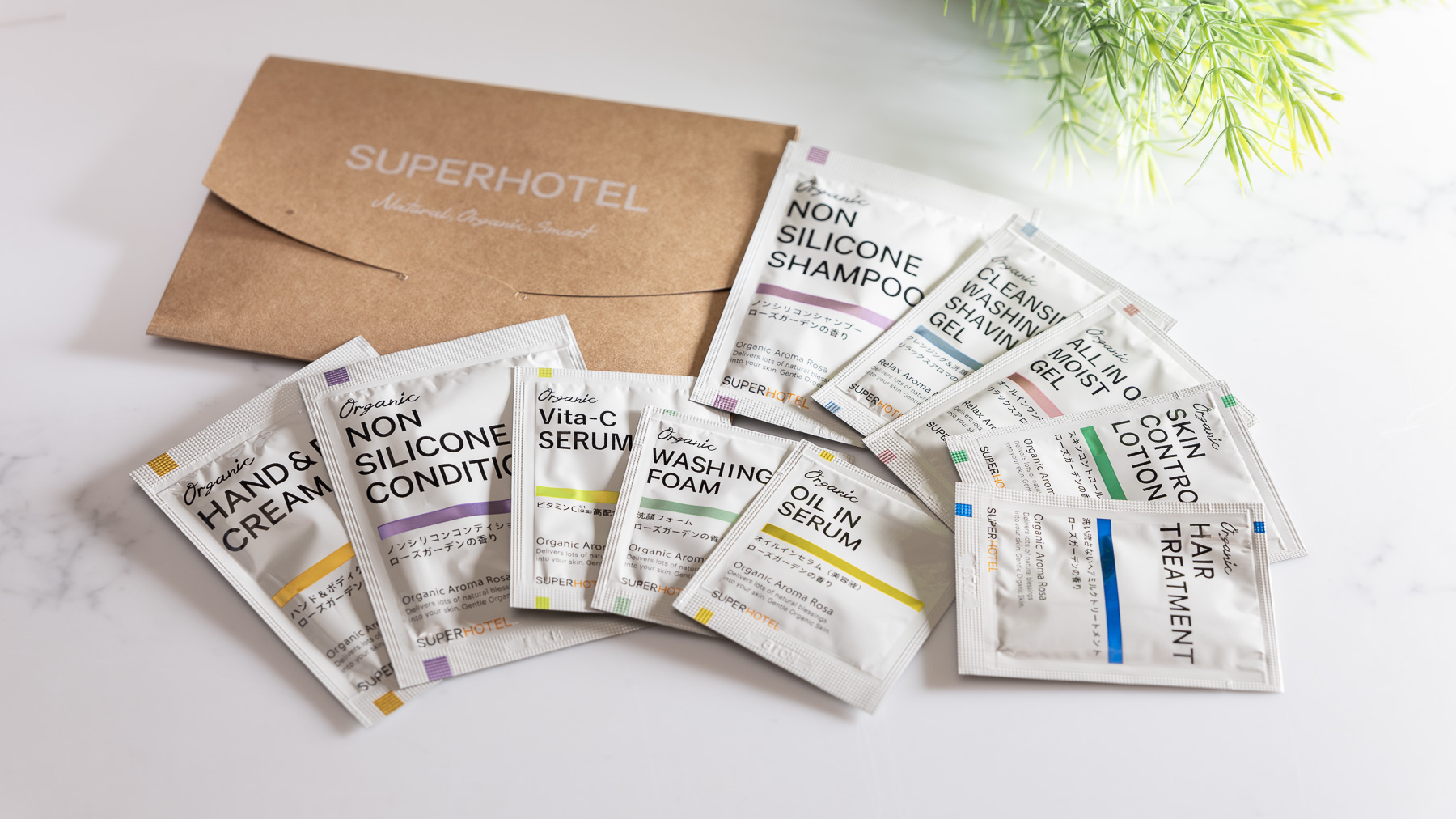 【Organic】女性スタッフ考案のオーガニックアメニティ　ローズの香りで自分へのご褒美に