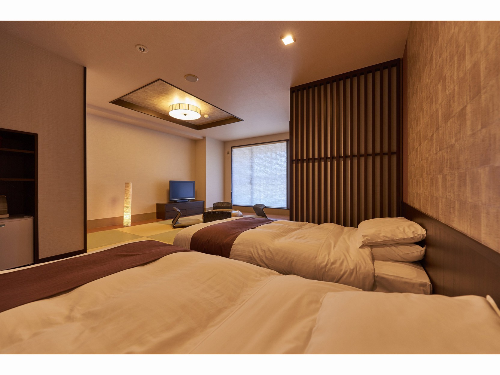 【羊蹄山側】展望風呂付デラックス和洋室（48平米）◇禁煙