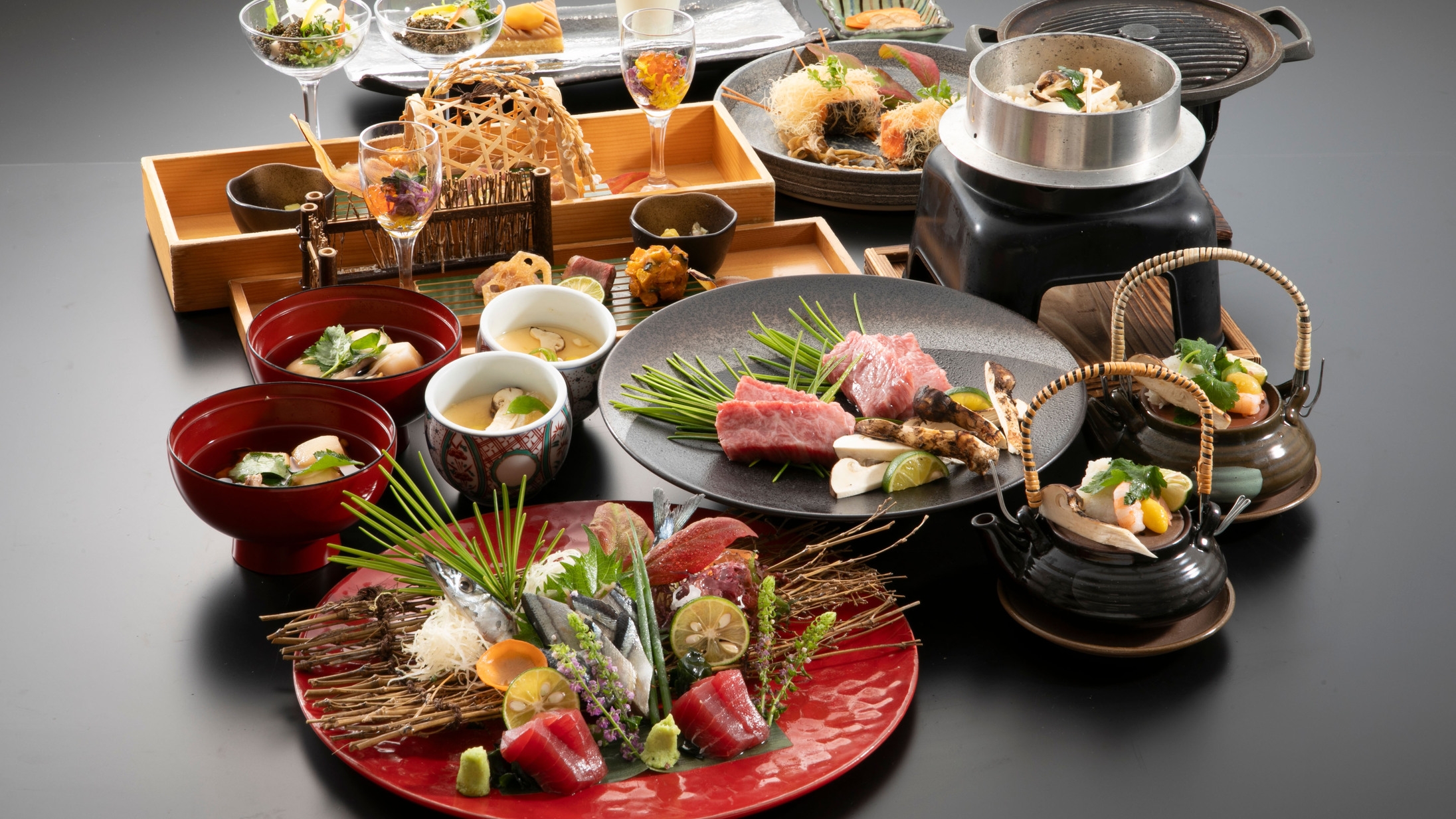 【9月〜11月限定・松茸会席プラン】香り高き秋の味覚「松茸」を堪能！【夕朝２食付】