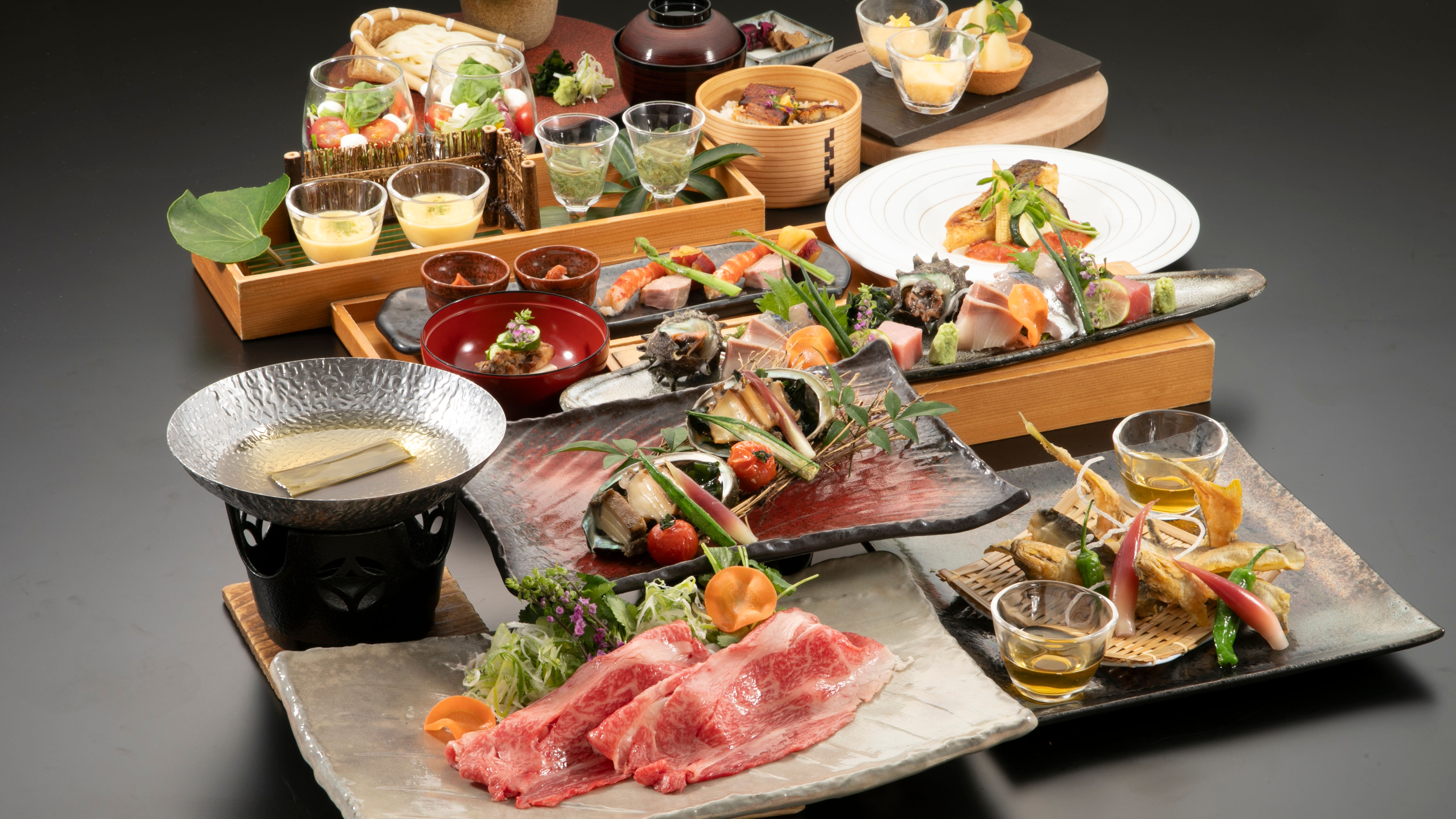 【夏季2025年6月～8月】極上会席　※画像は一部2名様分