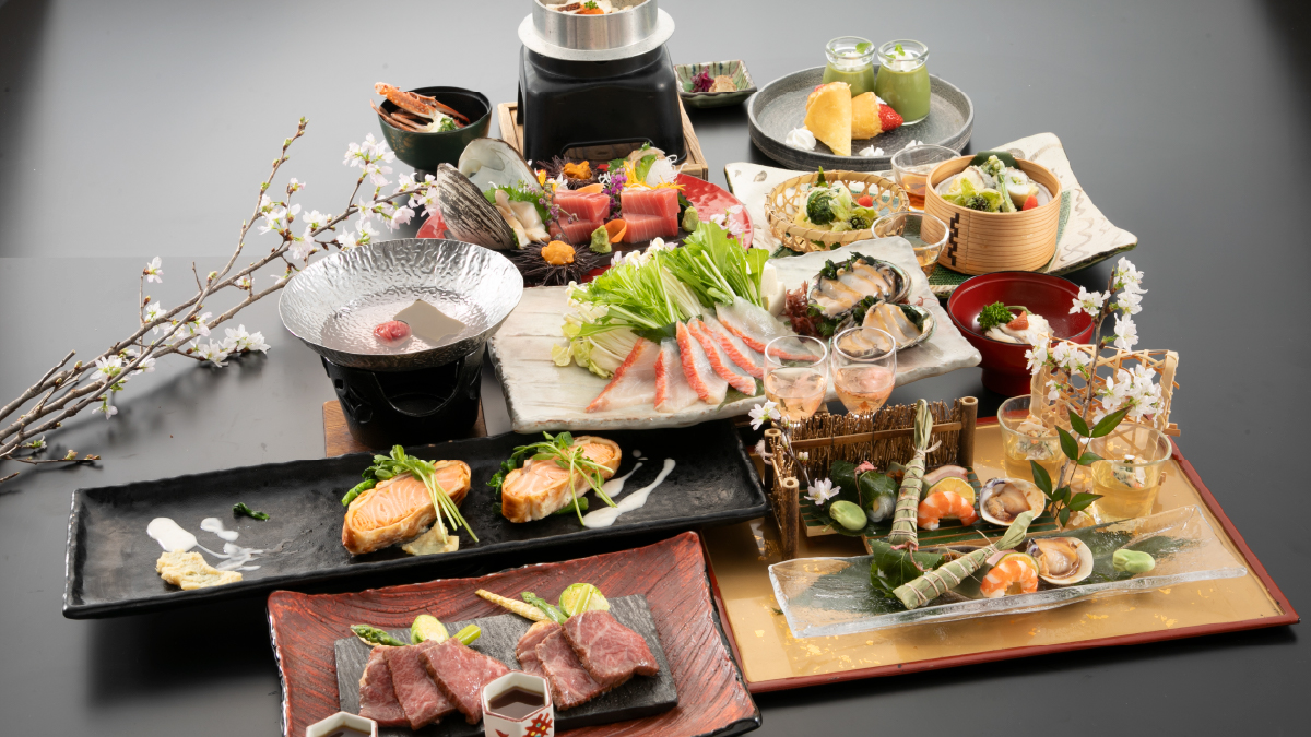 【春季2026年3月～5月】春のプレミア会席　※画像は一部2名様分