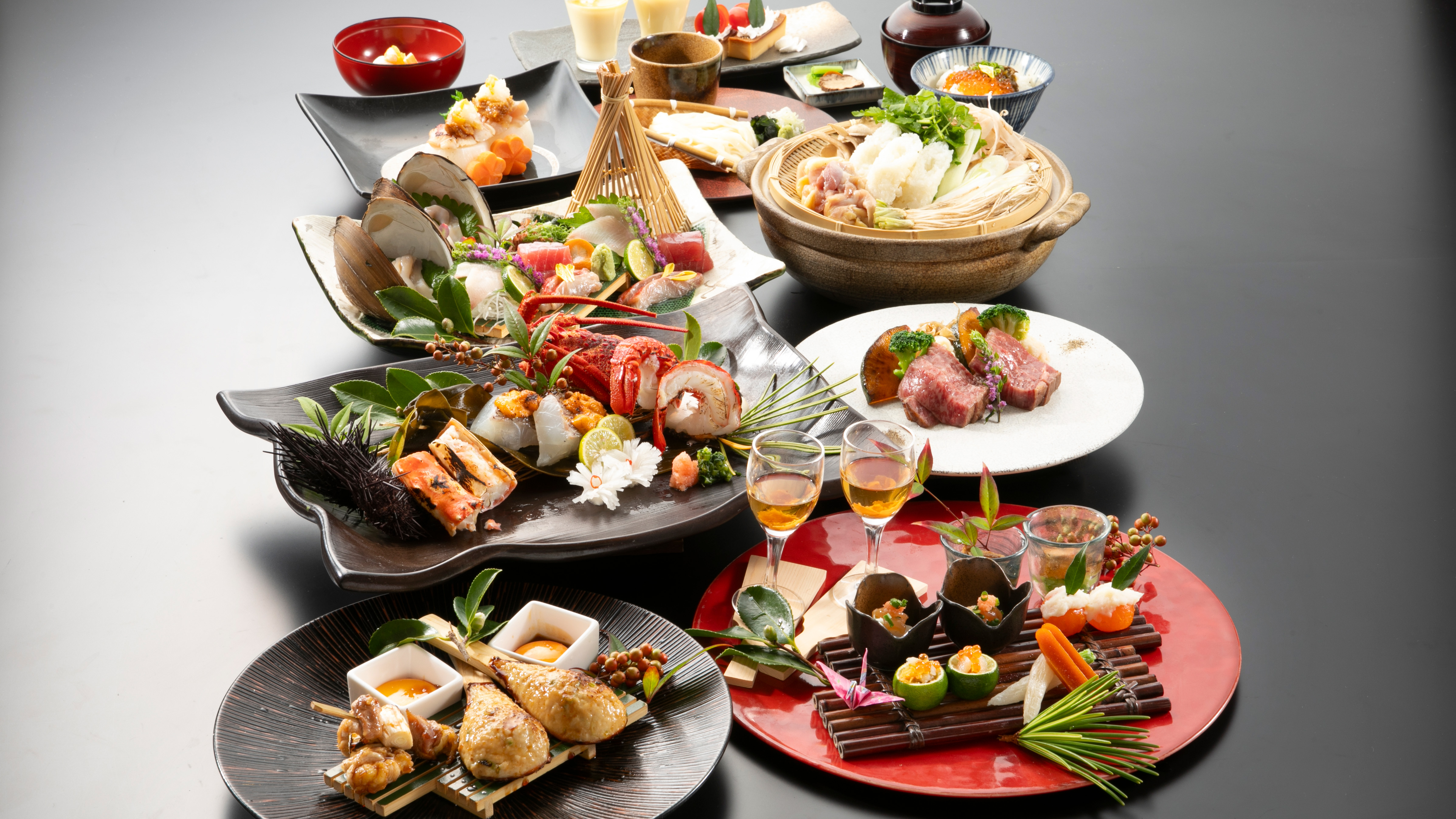 【冬季2024年12月～2月】冬のプレミア会席　※画像は一部2名様分