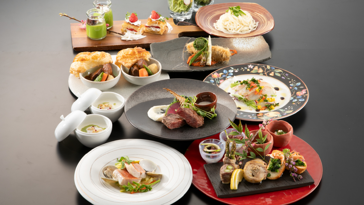 【春季2025年3月～5月】特選洋会席　※画像は一部2名様分