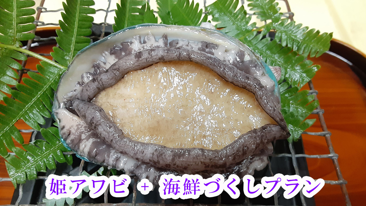 【姫あわび+海鮮づくし】一番人気の豪華海鮮プランに磯の香かおる姫アワビの踊り焼きをプラス[1泊2食]