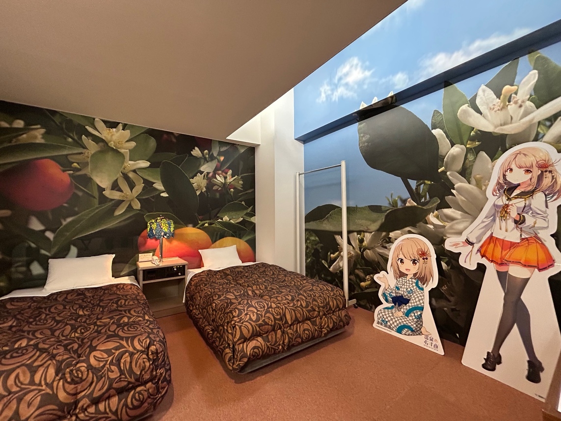【1部屋限定 温泉むすめコラボプラン】道後泉海ちゃんが大好きなみかんのお部屋に滞在 (朝・夕食付)