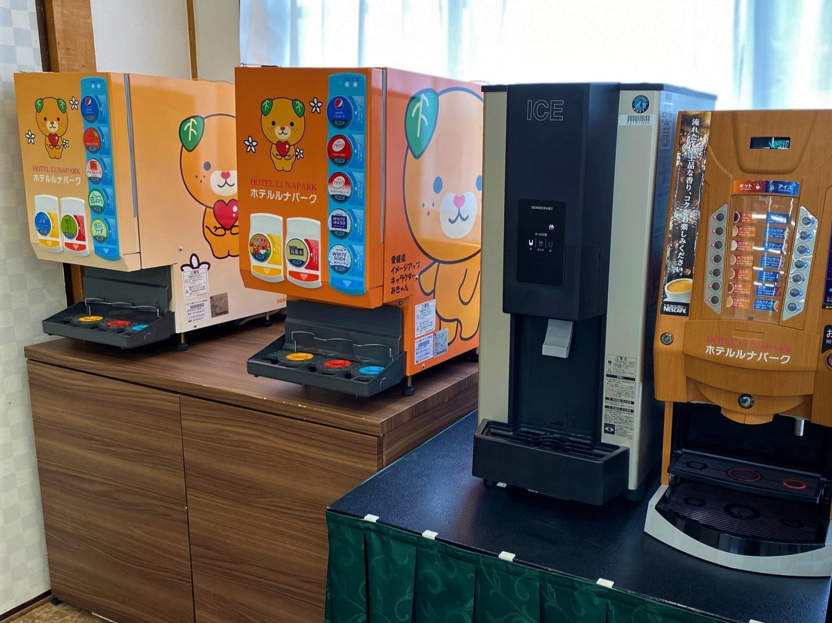 みきゃんドリンクバー新設しました♪※朝食バイキング時のみ利用可