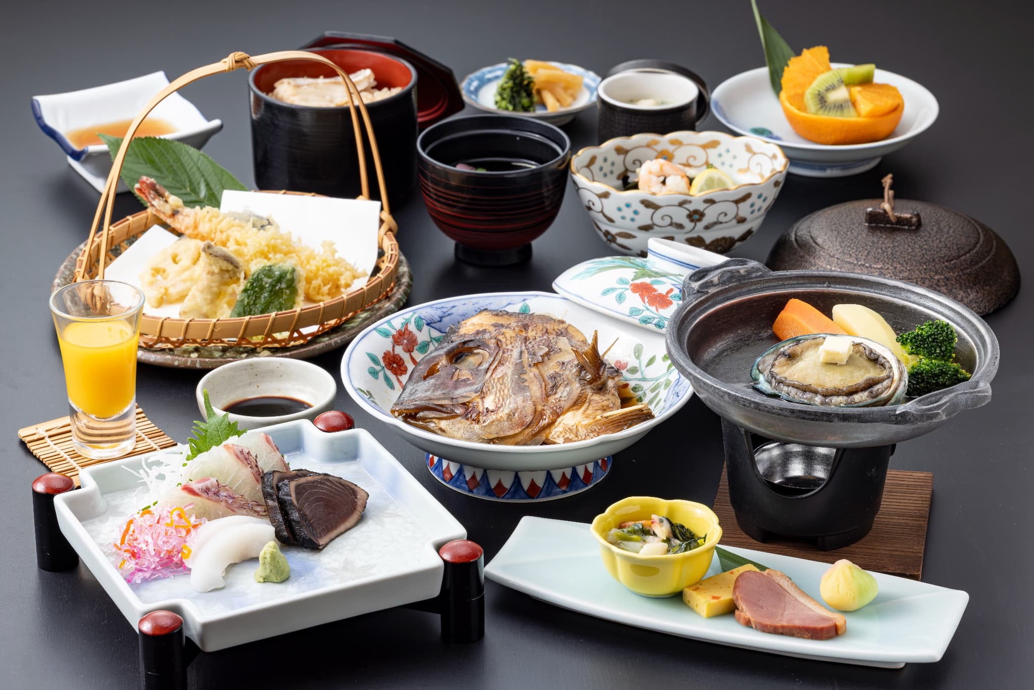 【ポイントU Pプラン】お得にポイントもUP！あわび踊り焼 ＆ 鯛づくし会席プラン  (朝・夕食付)