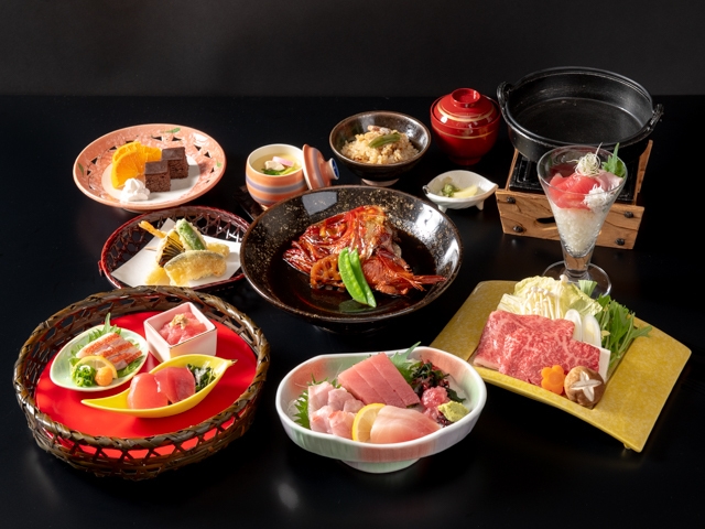 初夏のグルメプランまぐろと金目鯛の旬彩料理