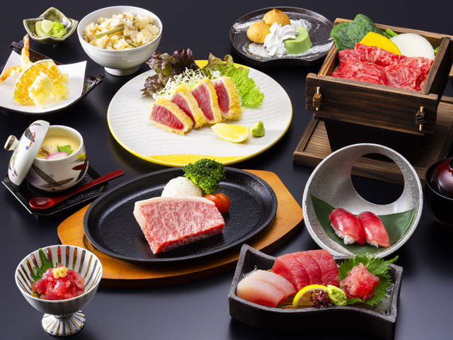 まぐろと熊野牛の旬彩料理