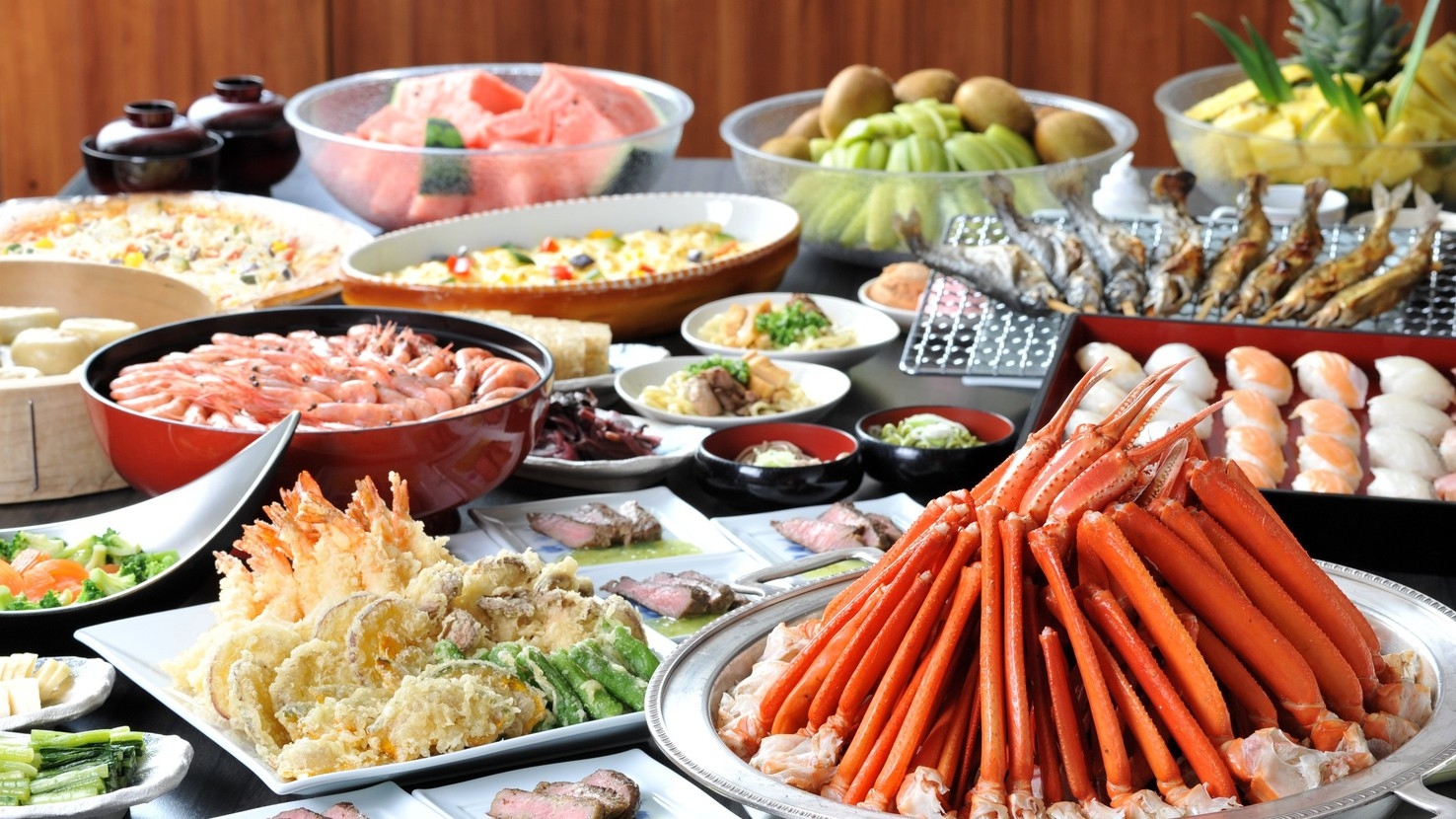 【貸切温泉でゆったり】蟹とステーキを心ゆくまで──90分飲み放題の贅沢プラン