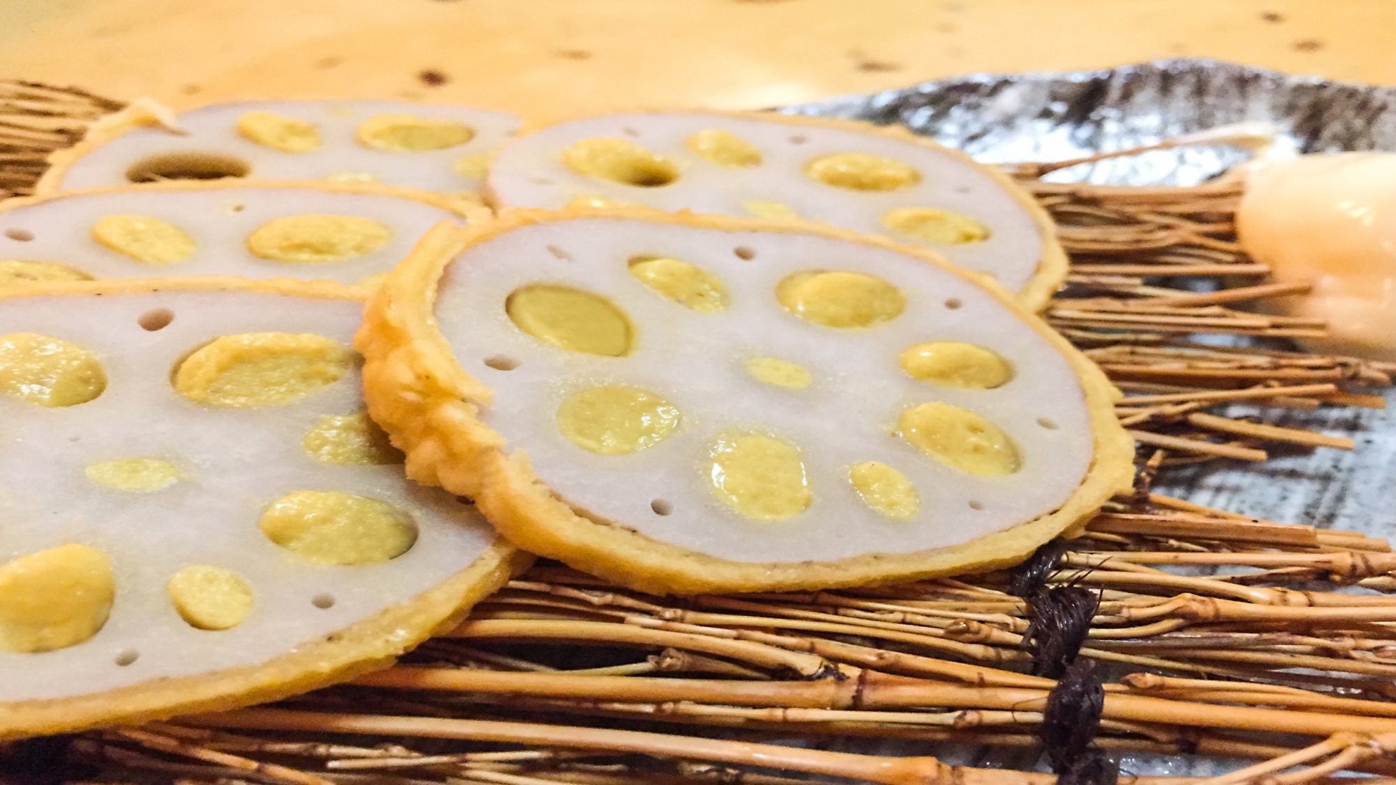 朝食バイキング（辛子蓮根）