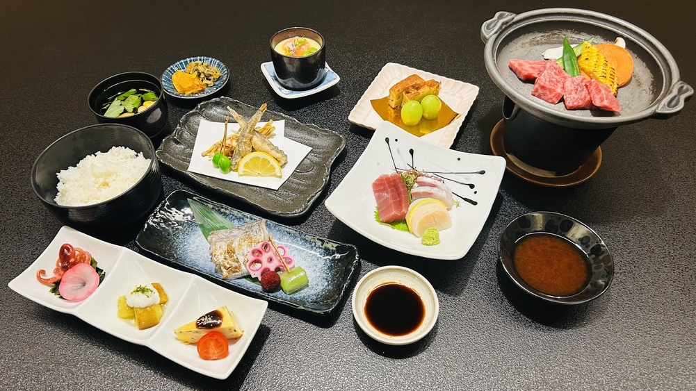 【１泊２食付】豊かな風味ととろける食感の九州産和牛リブロース鉄板焼雅会席を堪能【雅コース】