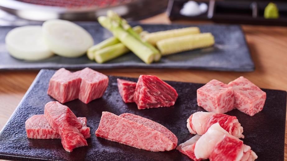 淡路焼肉割烹「琥珀」/淡路牛炭火焼肉と島の旬魚を味わう特選コース【天原】