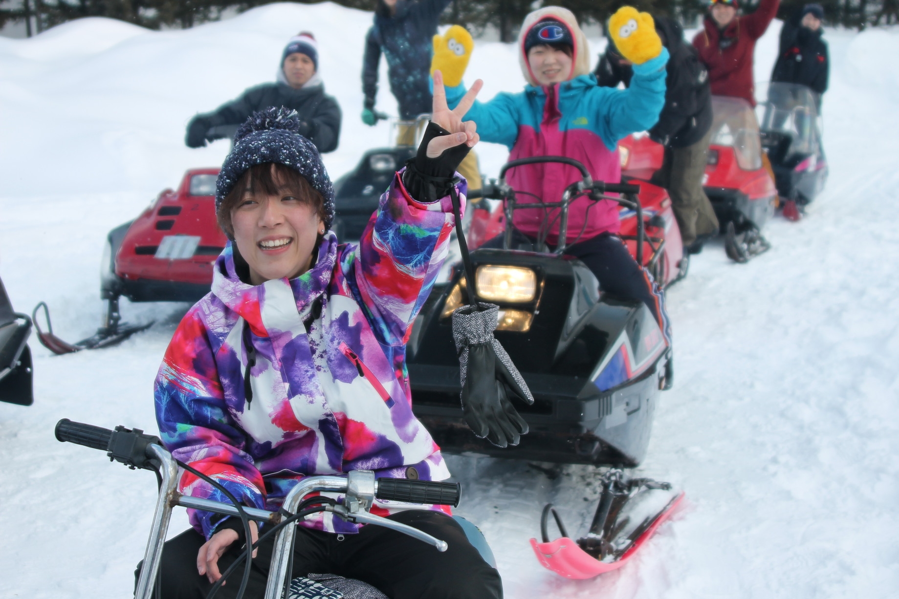 【2食付／スノーモービル（60分）体験付きプラン】北海道の真っ白な雪原で疾走感を熱く楽しもう！♪