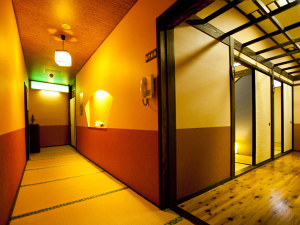 Inside the building
