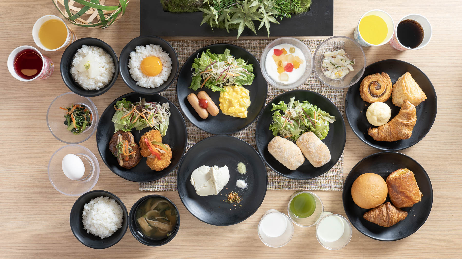 健康朝食盛り付けイメージ