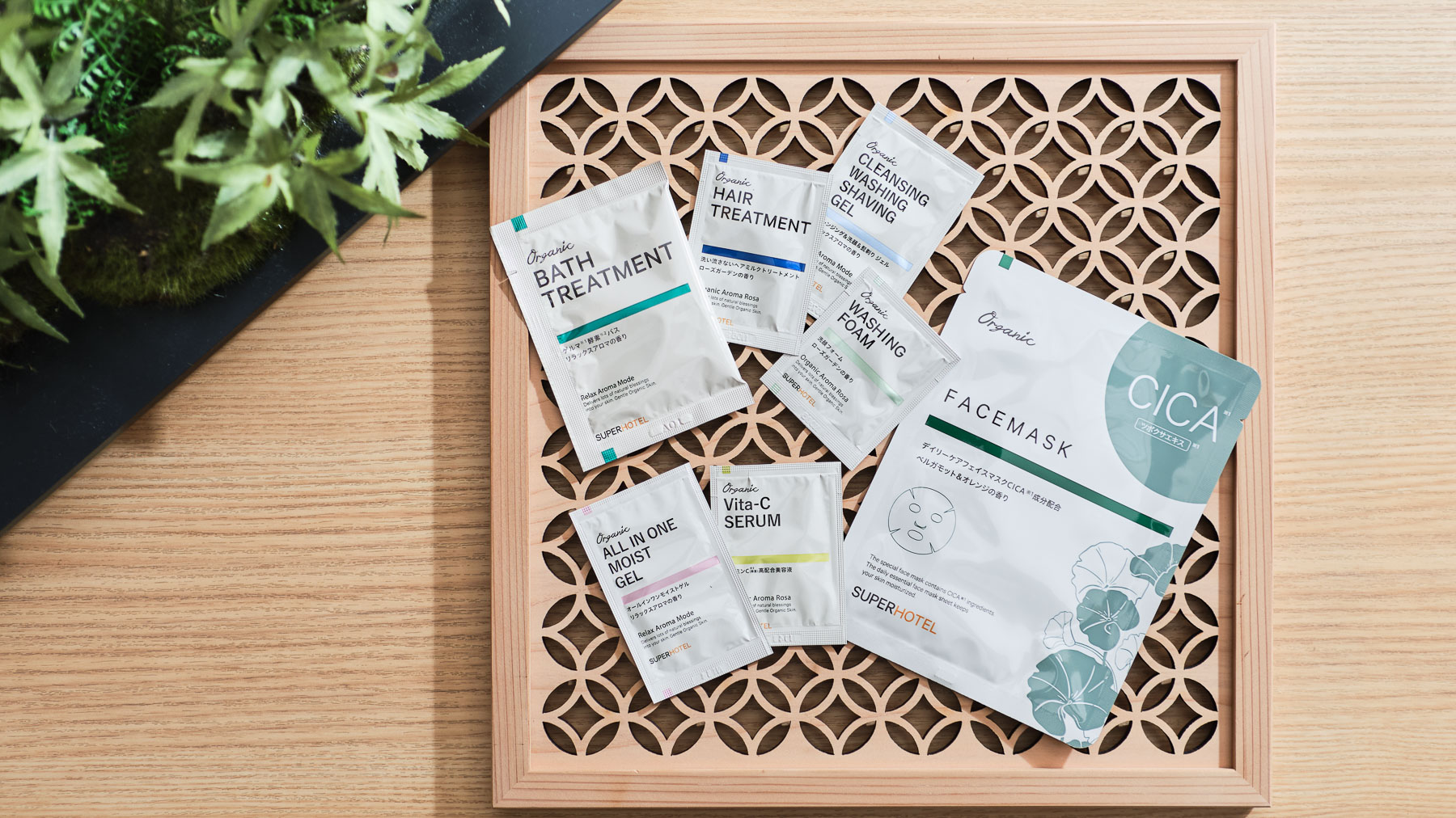 女性スタッフ考案のオーガニックアメニティ　ローズの香りで自分へのご褒美に