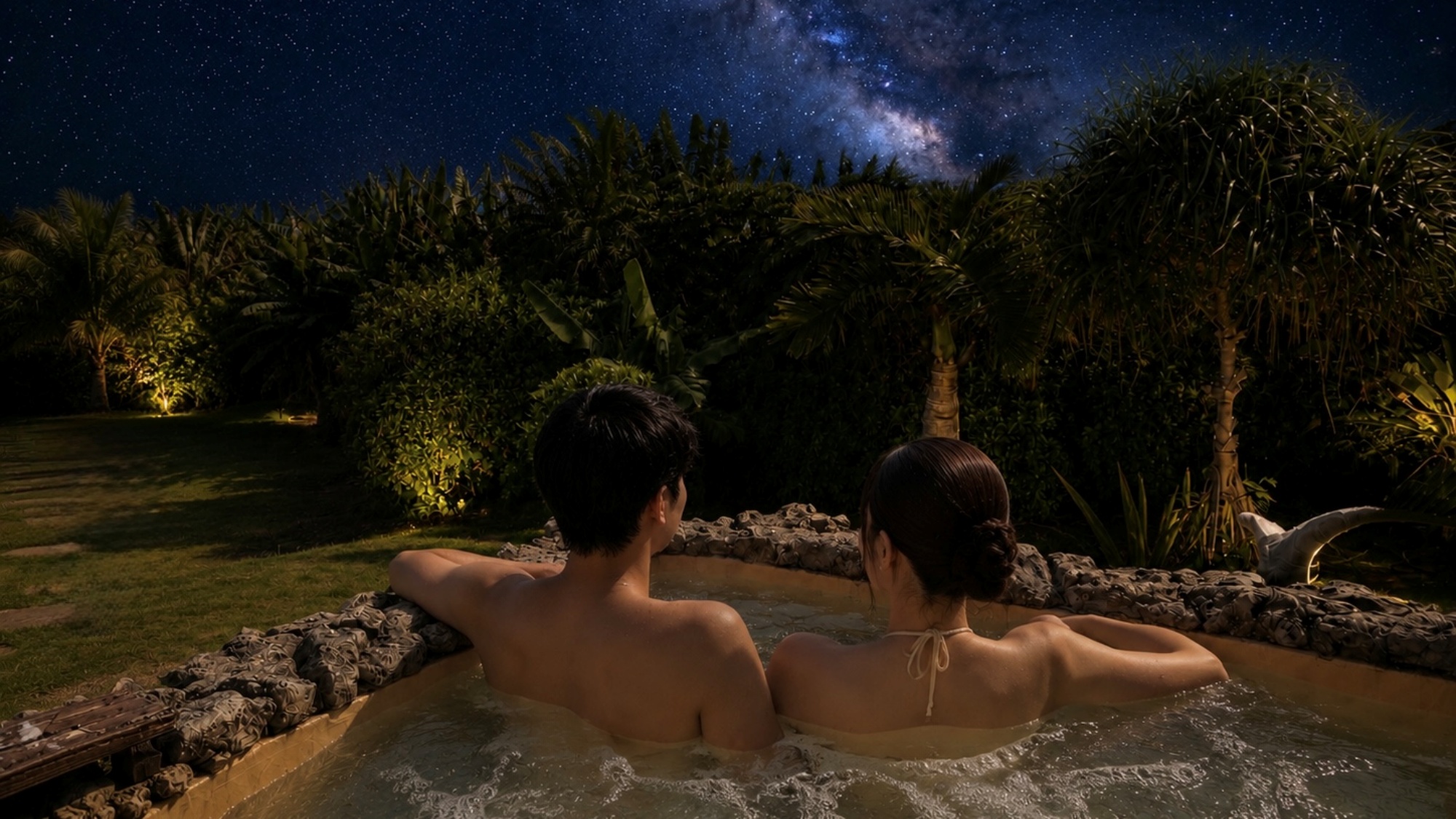 *【展望ジャグジー】満天の星を眺めながら、心満たされる夜をお過ごしください。