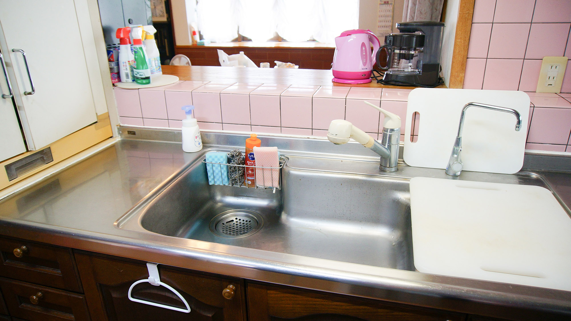 ・「ふぐむた」キッチン：広々としたシンクで洗い物もしやすいです！