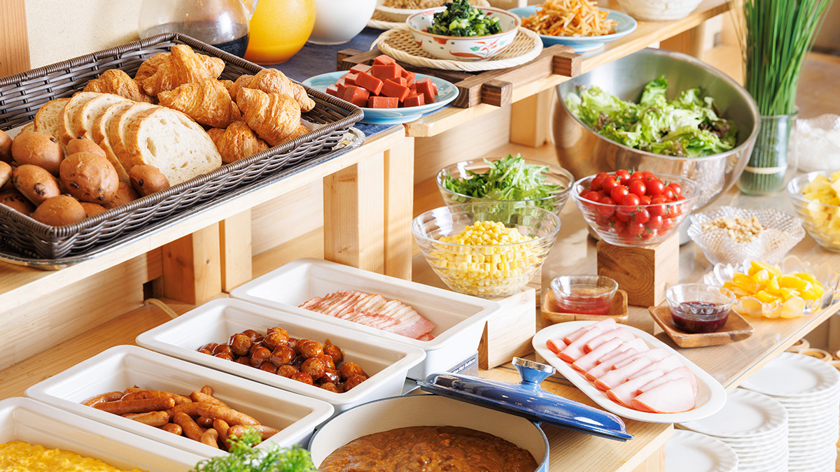 朝食(ハーフバイキング)