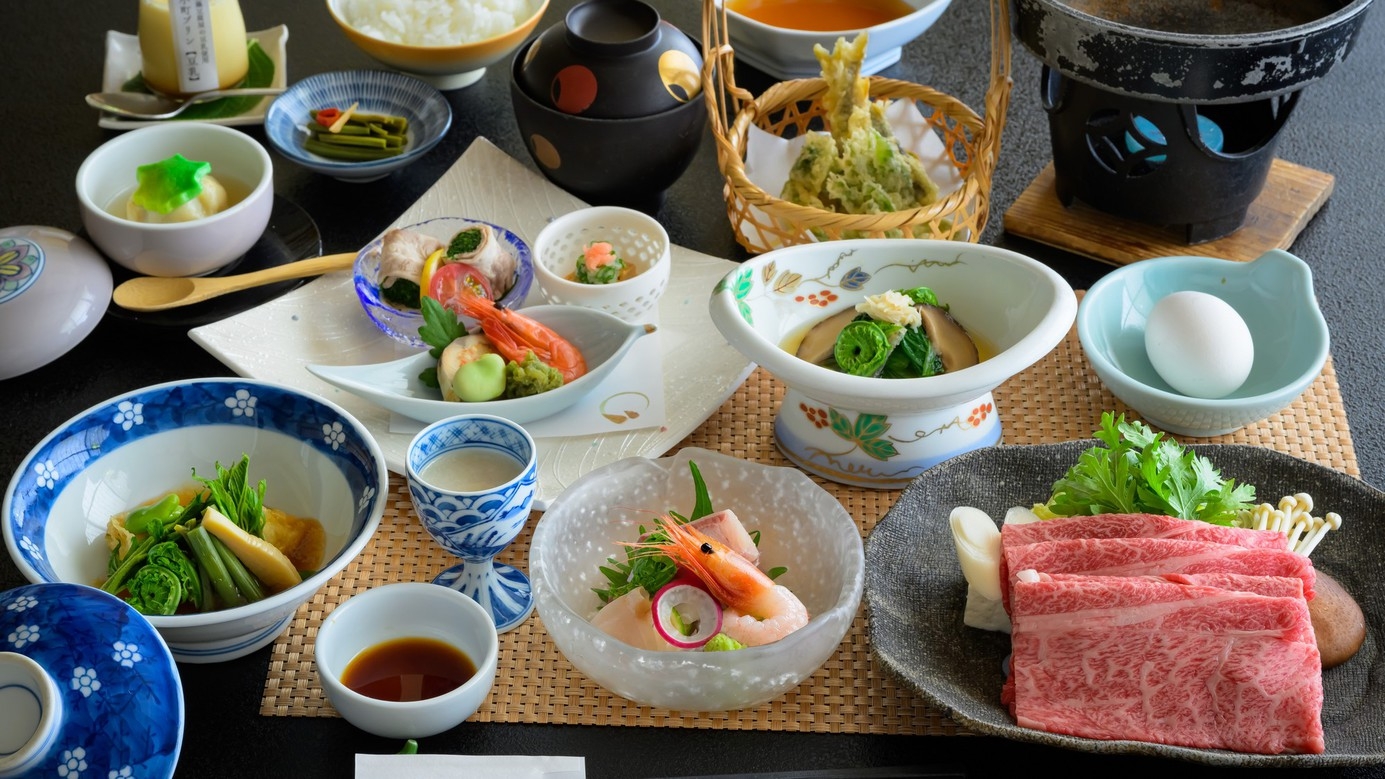 【ペットプラン〇米沢牛すき焼き】日本三大和牛米沢牛すきやきを秘伝の割下で味わう＜当館一番人気＞