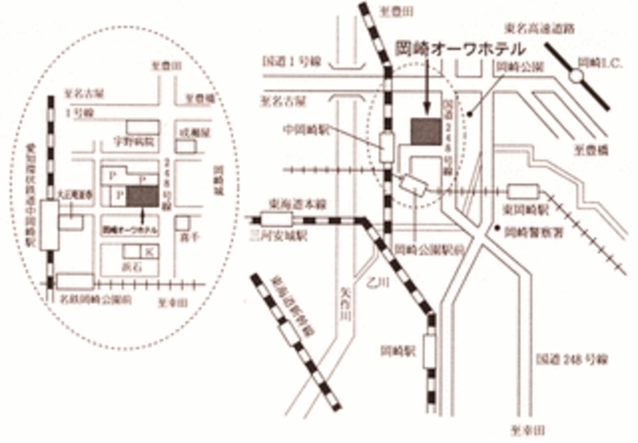 ホテル地図