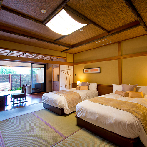 【本館　南館】日本間に居ながらにしてお休みは快適なベッドで