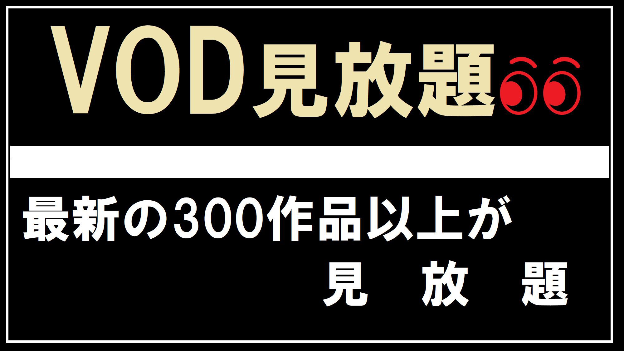 ルームシアター300作品以上が見放題！VOD見放題付きプラン♪